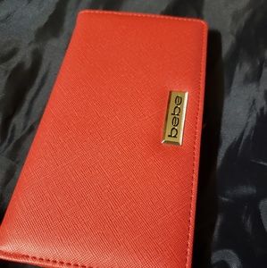 BEBE red wallet